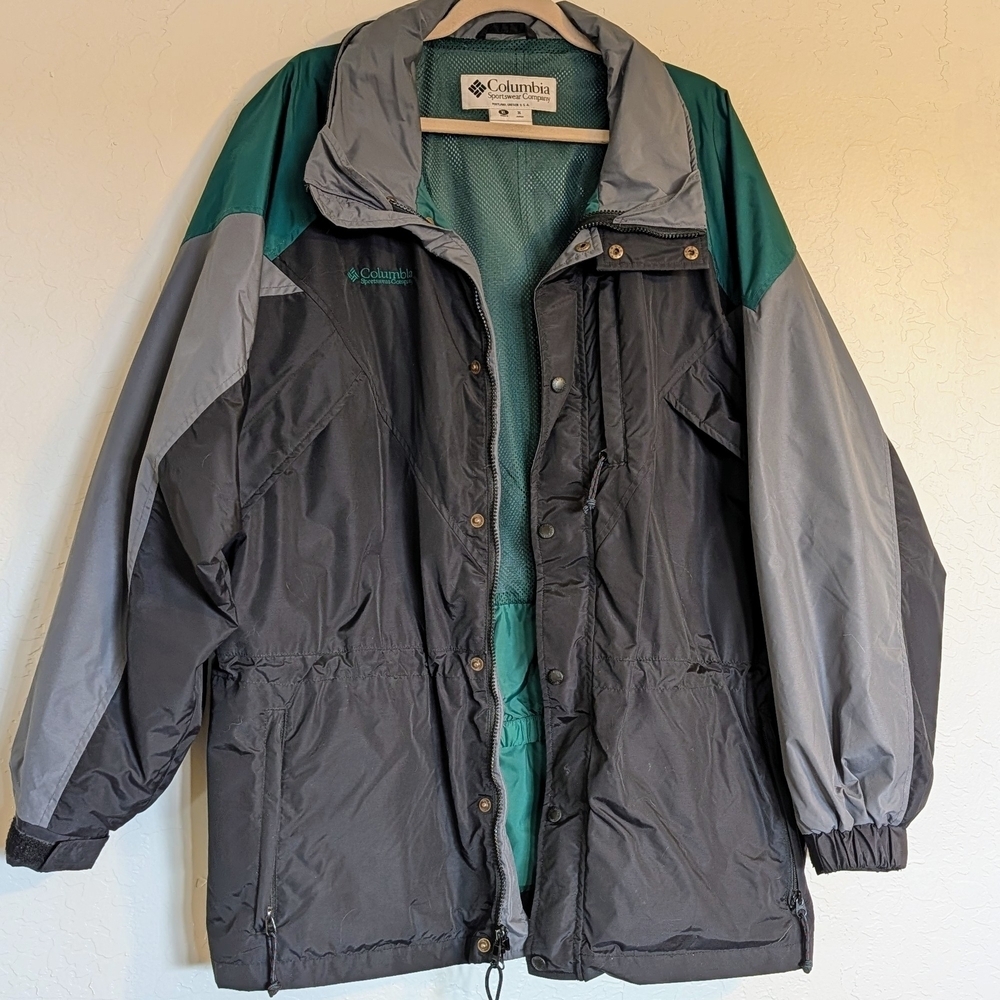 VTG Columbia Williwaw Men's Ski Jacket Down Puffer and Shell 3 in 1 Gorpcore